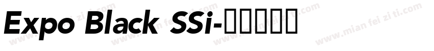 Expo Black SSi字体转换